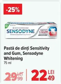 Carrefour Pastă de dinți Sensitivity and Gum, Sensodyne Whitening Ofertă