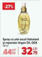 Carrefour Spray cu ulei uscat hidratant și reparator Argan Oil, OGX Ofertă