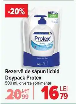 Carrefour Rezervă de săpun lichid Doypack Protex Ofertă