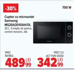 Carrefour Cuptor cu microunde Samsung MS20A3010AH/OL Ofertă