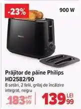 Carrefour Prăjitor de pâine Philips HD2582/90 Ofertă