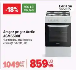 Carrefour Aragaz pe gaz Arctic AGM5500F Ofertă
