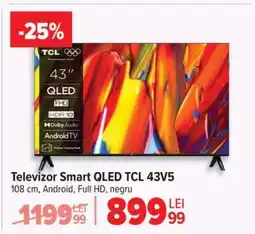 Carrefour Televizor Smart QLED TCL 43V5 Ofertă