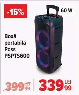Carrefour Boxă portabilă Poss PSPTS600 Ofertă