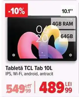 Carrefour Tabletă TCL Tab 10L Ofertă