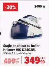 Carrefour Stație de călcat cu boiler Heinner HIS-D2403BL Ofertă