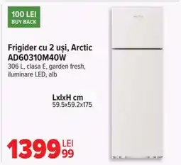 Carrefour Frigider cu 2 usi Arctic AD60310M40W Ofertă