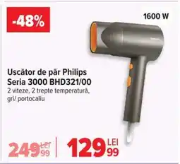 Carrefour Uscător de păr Philips Seria 3000 BHD321/00 Ofertă