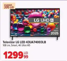Carrefour Televizor LG LED 43UA74003LB Ofertă