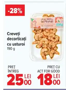 Carrefour Market Creveţi decorticaţi cu usturoi Ofertă