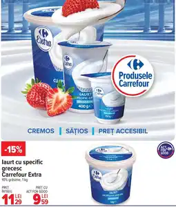 Carrefour Market laurt cu specific grecesc Carrefour Extra Ofertă