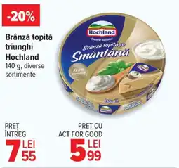 Carrefour Market Brânză topită triunghi Hochland Ofertă