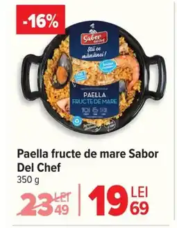 Carrefour Market Paella fructe de mare Sabor Del Chef Ofertă