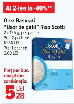 Carrefour Market Orez Basmati "Uşor de gătit” Riso Scotti Ofertă