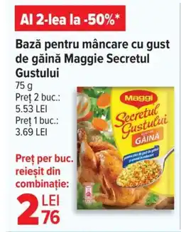 Carrefour Market Bază pentru mâncare cu gust de găină Maggie Secretul Gustului Ofertă