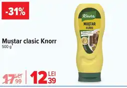 Carrefour Market Muştar clasic Knorr Ofertă