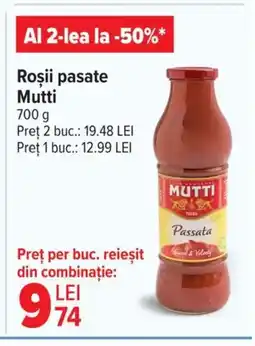 Carrefour Market Roşii pasate Mutti Ofertă
