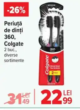 Carrefour Market Periuţă de dinți 360, Colgate Ofertă