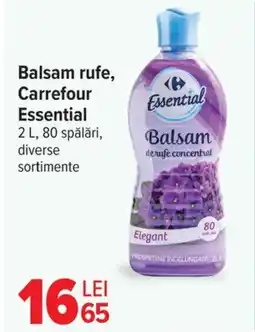 Carrefour Market Balsam rufe, Carrefour Essential Ofertă