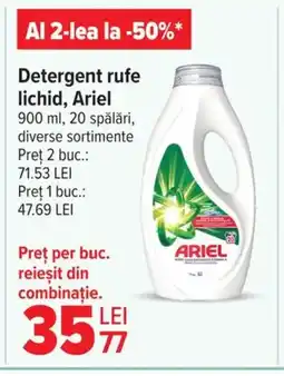 Carrefour Market Detergent rufe lichid, Ariel Ofertă