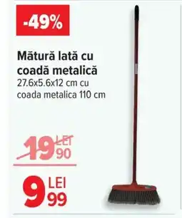 Carrefour Market Mătură lată cu coadă metalică Ofertă