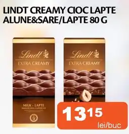 Unicarm Lindt creamy cioc lapte alune&sare/lapte Ofertă