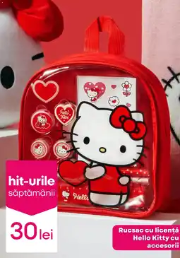 Pepco Rucsac cu licenţă Hello Kitty cu accesorii Ofertă