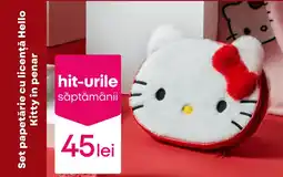 Pepco Set papetărie cu licenţă Hello Kitty în penar Ofertă