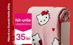 Pepco Pătură cu licenţă Hello Kitty Ofertă