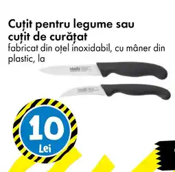 TEDI Cuțit pentru legume sau cuțit de curățat Ofertă