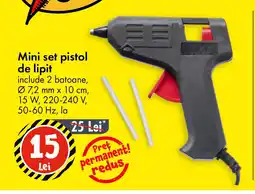 TEDI Mini set pistol de lipit Ofertă