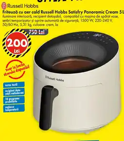 TEDI Friteuză cu aer cald Russell Hobbs Satisfry Panoramic Cream Ofertă