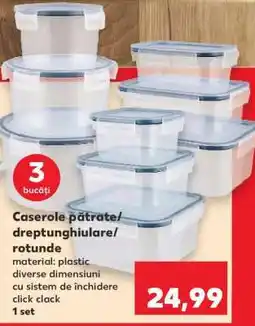 Kaufland Caserole pătrate/dreptunghiulare/rotunde Ofertă