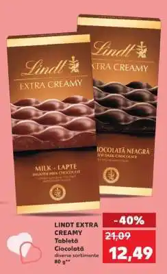 Kaufland LINDT EXTRA CREAMY Ofertă