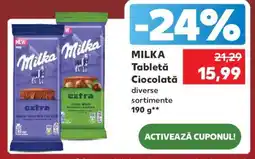 Kaufland MILKA Tableta Ciocolată Ofertă