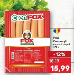 Kaufland FOX Crenvurşti Ofertă