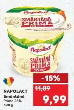 Kaufland NAPOLACT Smântână Prima 25% Ofertă