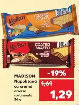 Kaufland MADISON Napolitană cu cremă Ofertă