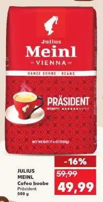 Kaufland JULIUS MEINL Cafea boabe Präsident Ofertă
