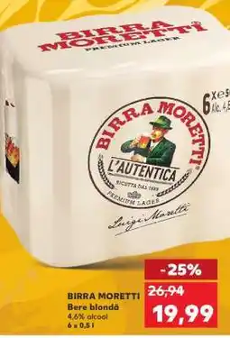 Kaufland BIRRA MORETTI Ofertă