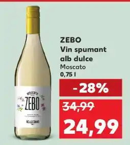 Kaufland ZEBO Vin spumant alb dulce Moscato Ofertă
