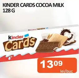 Unicarm Kinder cards cocoa milk Ofertă