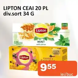 Unicarm Lipton ceai 20 pl div.sort Ofertă