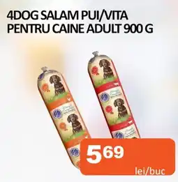 Unicarm 4Dog salam pui/vita pentru caine adult Ofertă