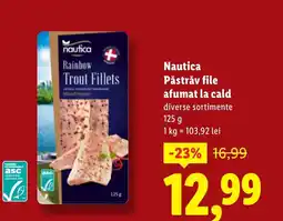 Lidl Nautica Păstrǎv file afumat la cald Ofertă