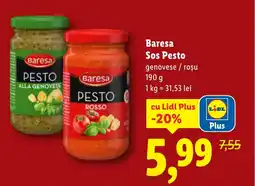 Lidl Baresa Sos Pesto Ofertă