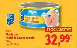 Lidl Nixe File de ton în ulei de floarea-soarelui Ofertă