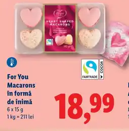 Lidl For You Macarons în formă de inimă Ofertă