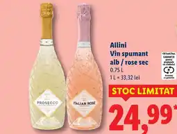 Lidl Allini Vin spumant alb/rose sec Ofertă