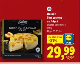 Lidl Deluxe Tort cremos cu frişcă Ofertă